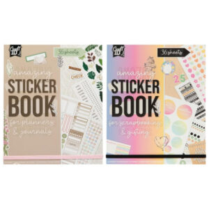 Cartea cu autocolante 18x2cm 36 foi in asort. Grafix