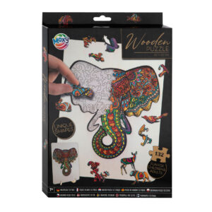 Puzzle lemn Elefant 132 piese Grafix