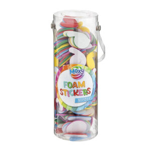 Set 200 Litere/Cifre adezive din spuma Moxy in asort. GRAFIX