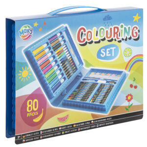 Set pictura si desen 80 piese in cutie de plastic 28x21 cm GRAFIX