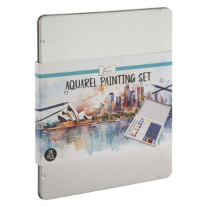 Set acuarele si creioane acuarela Nassau Fine Art 28 piese GRAFIX