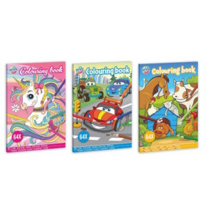 Carte de colorat A4 64p. in asort. Grafix