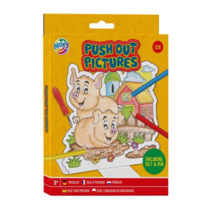 Set coloriaj cu perforator Ferma -12 fise pentru colorat si culori GRAFIX