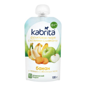 Piure banan-biscuiti-frisca Kabrita 100g