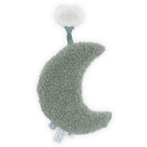 Jucarie de agatat pe suzeta Jollein Moon ash-green
