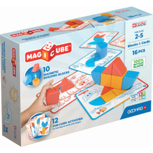 Cuburi magnetice Magicube blocuri si carduri 16buc GEOMAG