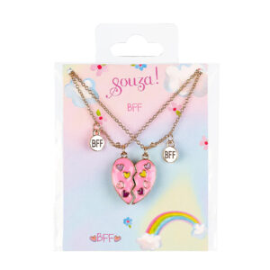 Set Coliere Inima roz - 2 buc SOUZA