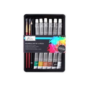 Vopsea Acuarela in cutie metal 16buc RMS