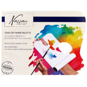 Palete din hartie de unica folosinta Nassau Fine Art - 40 buc GRAFIX