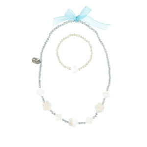 Set colier si bratara Constance albastru SOUZA