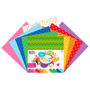 Hartie p/u Origami 15x15cm, 75 gsm, 50 foi Grafix