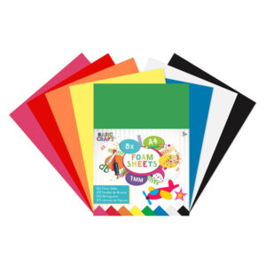 Set hartie gumata 8 culori A4 GRAFIX