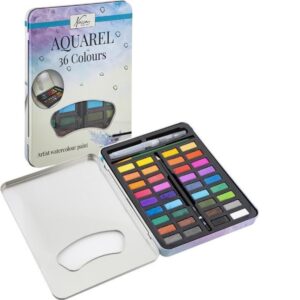 Vopsea aquarel 36 cul. in cutie GRAFIX