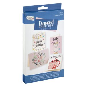 Pictura Diamant Set 4 Felicitari. 18x13cm GRAFIX