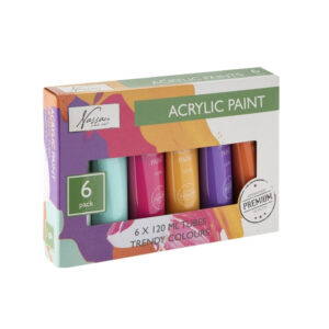 Vopsea acril 6x120 ml GRAFIX