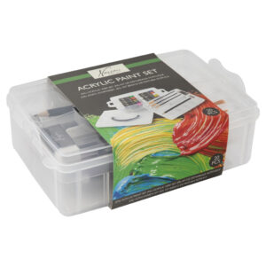 Set pictura Starter acrilic 20 piese cu panza inclusa GRAFIX