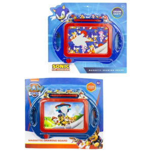 Tabla magnetica pentru desen Paw Patrol / Sonic 26.5x25.5cm in asort. Nickelodeon