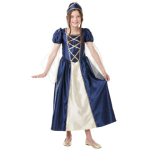 Costum Rochie Printesa albastru mar. S ani RUBIES