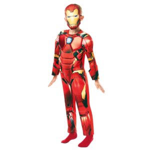 Costum Iron Man Deluxe L(7-8 ani) RUBIES