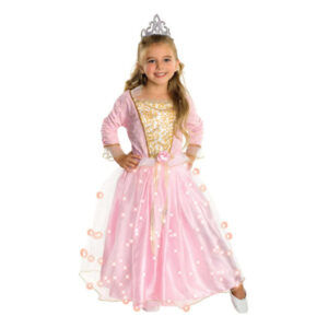 Twinkler Princess rochie roz cu LED mar. S RUBIES