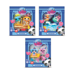 Set 2 figurine cu accesori Petfluencer in asort. LITTLEST PET SHOP BASIC FUN