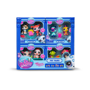 Set 2 figurine cu accesori Pet pair in asort. LITTLEST PET SHOP BASIC FUN