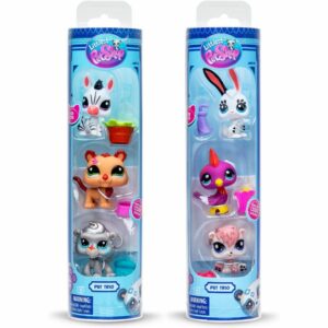 Set 3 figurine cu accesori Pet Trio in asort. LITTLEST PET SHOP BASIC FUN