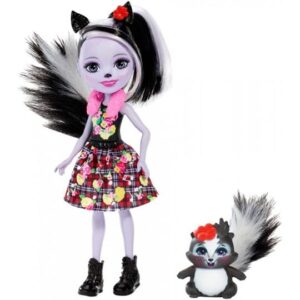 Papusa Enchantimals Skunks rosu Mattel