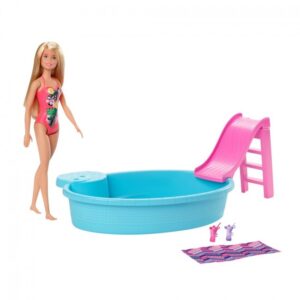 Set de joc Barbie cu bazin Mattel
