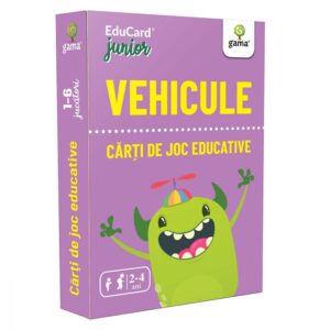 Carti de joc educative. Vehicule. GAMA.
