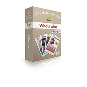 Carti de joc educative. WHO IS WHO. GAMA.