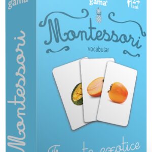 Carti de joc Montessori. Fructe exotice/vocabular. GAMA, 2016.