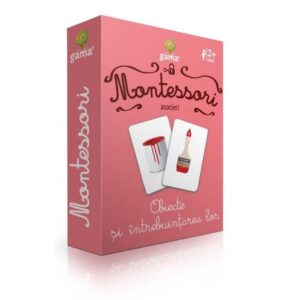 Carti de joc Montessori. Obiecte si intrebuintarea/asocieri. GAMA, 2016.