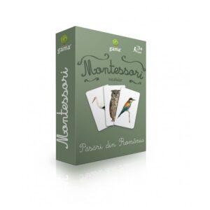 Carti de joc Montessori. Pasari din Romania. GAMA.