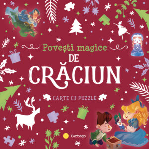 Carte Povesti magice de Craciun,carte cu puzzle Cartego