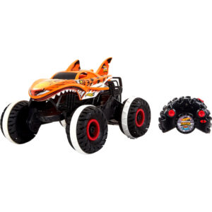 Masina Hot Wheels Monster Trucks, 1:15 Tiger Shark cu telecomanda MATTEL