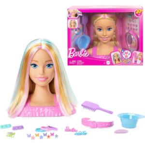 Set Cap manechen cuafura Barbie, Par Blond Cu 20 De Accesorii MATTEL