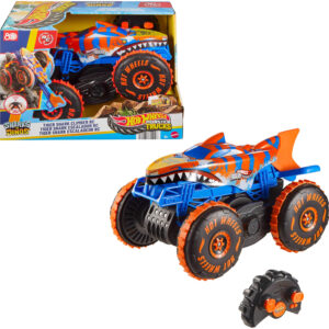 Masina Hot Wheels Monster Trucks Tiger Shark Vehicol cu telecomanda MATTEL