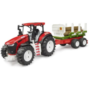 Tractor ROADMAX cu remorca si busteni - Bruder