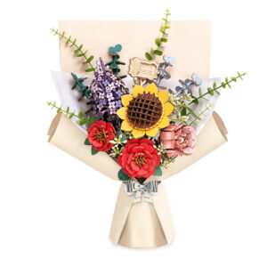 Puzzle 3D din lemn Buchet ROBOTIME