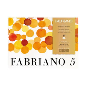 Bloc hartie acuarela A3 300 gr/m2 20 foi, textura fina, Fabriano 5, Fedrigoni