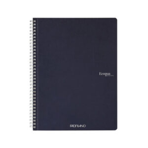 Carnet A4 Ecoqua 90 gr/m2, 70 foi Dark Blue, cu spira Fabriano, Fedrigoni