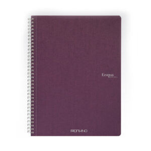 Carnet notite A5 Ecoqua 90 gr/m2, 70 foi Cherry, cu spira Fabriano, Fedrigoni