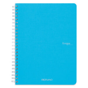 Carnet notite A5 Ecoqua 90 gr/m2, 70 foi Turchese, matem. cu spira Fabriano, Fedrigoni