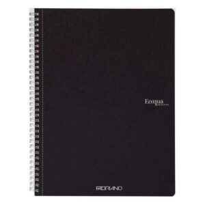 Carnet A4 Ecoqua 90 gr/m2, 70 foi Nero, punctat, cu spira Fabriano, Fedrigoni