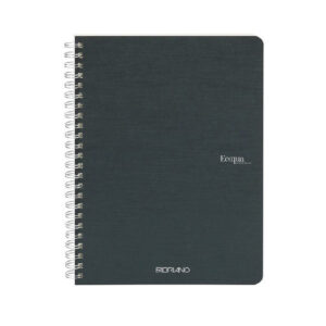 Carnet notite A5 Ecoqua 90 gr/m2, 70 foi Royal Green, linie, cu spira Fabriano, Fedrigoni