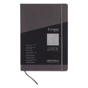 Carnet A4 Ecoqua Plus 90 gr/m2, 80 foi Antracite, matem. Fabriano, Fedrigoni