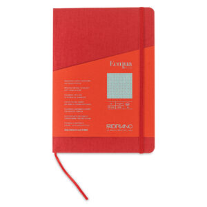 Carnet notite A5 Ecoqua Plus 90 gr/m2, 80 foi Lampone, punctat Fabriano, Fedrigoni