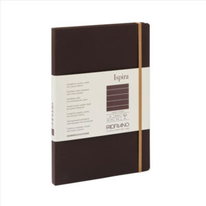 Carnet notite A5 Ispira 85 gr/m2, 96 foi, Brown, linie Fabriano, Fedrigoni