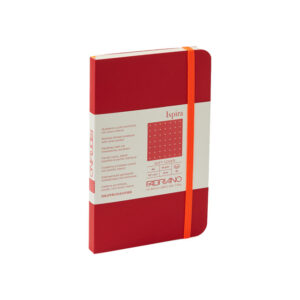 Carnet notite A5 Ispira 85 gr/m2, 96 foi, Red, linie Fabriano, Fedrigoni